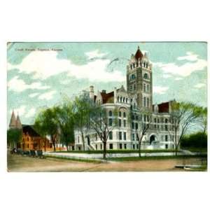  Topeka Kansas Court House Postcard 1910: Everything Else