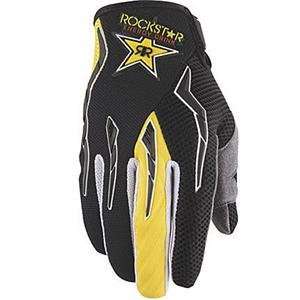   Youth Rockstar Gloves   2010   Youth Small/Black/Yellow Automotive