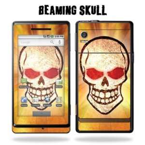   Sticker for Motorola Droid   Beaming Skull: Cell Phones & Accessories
