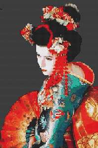 Geisha Lenita Counted Cross Stitch Kit 10 x 15  