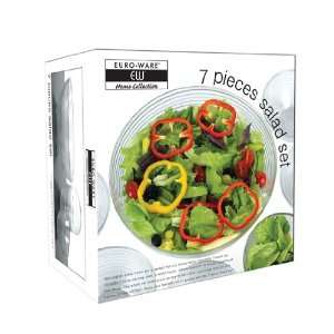  Euro Ware EW65007 7pc Glass Salad Set: Kitchen & Dining