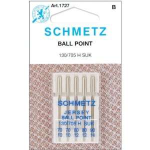  Schmetz Ball Point Sewing Machine Needles 5/pk Size (2)70/10 