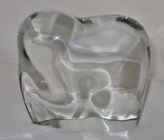 Baccarat Large Crystal Elephant 5 Wide x 4 3/4 Tall  