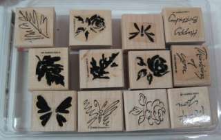 Stampin Up SIMPLE SKETCHES 2002 Rubber Stamps  