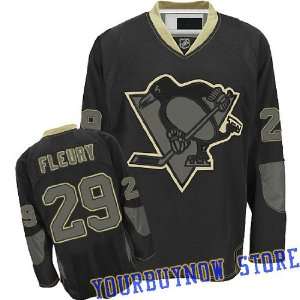  NHL Gear   Marc Andre Fleury #29 Pittsburgh Penguins Black 