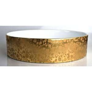    Jaune de Chrome Big Bang Gold 9.5 in Round Dish: Everything Else