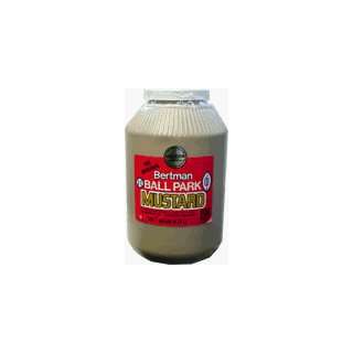 Bertman Original Ball Park Mustard (case of 4/1gallon), 1 gallon