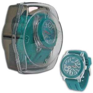  TOCS Wrist Watch   Color and Style   Analog Round TEAL 