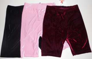 Bal Togs Adult Velvet 7 Dance Shorts Very Soft!  