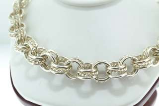   LINK Chain Necklace 925   77.7 grams Toggle Clasp STERLING SILVER   C