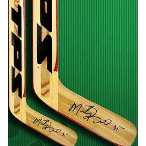   Marty Turco autographed Hockey Stick (Dallas Stars)