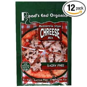 Roads End Organic Mozzerella Cheese Mix, Gluten/Dairy Free, 1.1 Ounce 