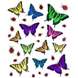  Small Butterflies Dry Rub Transfers: Baby