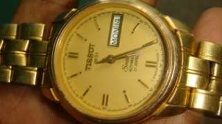 Tissot Seastar Automatic Date,Day Gold plated 21 J Mens Watch keeping 