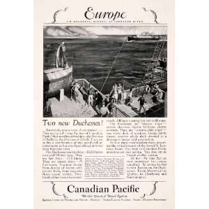  Europe St Lawrence River Ship Boat Cruise Ocean   Original Print Ad