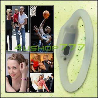 Ion Sports Wrist Bracelet Watch Anion Silicone Clear  