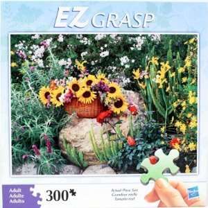 Flowers on a Rock   300 Piece Puzzle Toys & Games