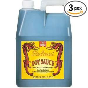 Roland Soy Sauce, Golden, 2 Liter Plastic Jug (Pack of 3)