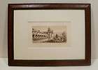 mission santa barbara etching by henry chapman ford well listed
