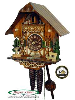NEW Black Forest Cuckoo Clock Chalet Timberframe Style  