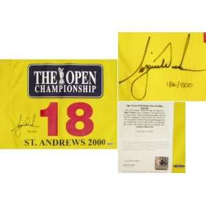  Tiger Woods Signed 2000 St Andrews British Open Golf Pin 