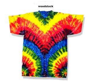 Multicolor Woodstock Tie Dye T Shirts Size Youth to Adult XL. Check 