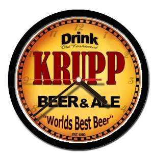  KRUPP beer and ale cerveza wall clock 