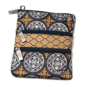  CITRON SCROLL 3 ZIP BAG