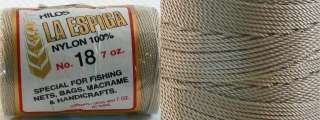 Omega Nylon Crochet Thread Size   Tan Color #44   Nylon Thread  