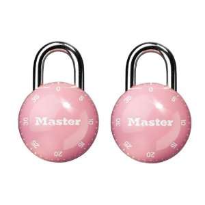  Master Lock 2072T Mini Sphero Locks, Pink 2 Pack: Home 
