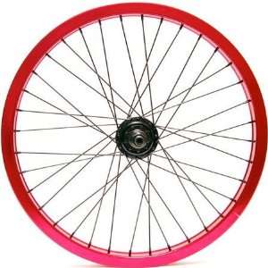   Single Shot Rear BMX Bike Wheel   14mm   Matte Red: Sports & Outdoors