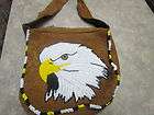 native american beade d hand bag purse moos e hide