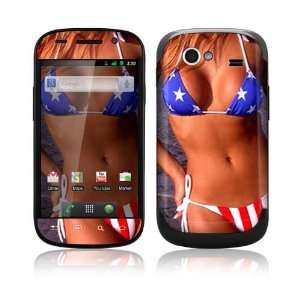   Google Nexus S Decal Skin Sticker   US Flag Bikini 