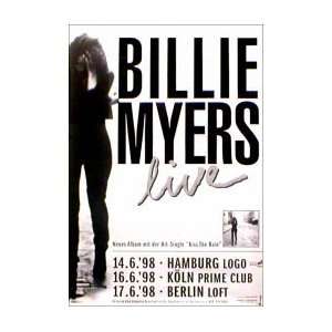  BILLIE MYERS Kiss The Rain Tour Music Poster: Home 