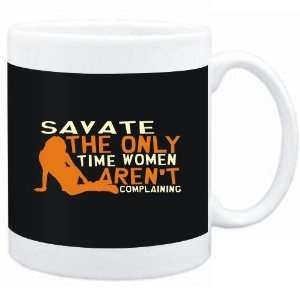  Mug Black  Savate  THE ONLY TIME WOMEN ARENÂ´T 