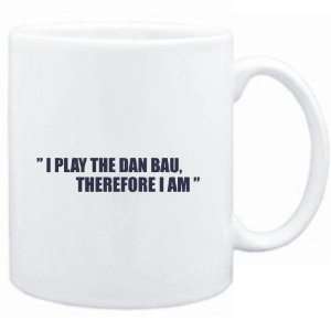  Mug White i play the guitar Dan Bau, therefore I am 