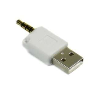  White USB adapter for the 2 Gen Apple iPod Shuffle 