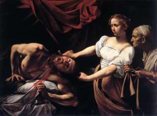 CARAVAGGIO JUDITH BEHEADING HOLOFERNES, PRINT CANVAS  