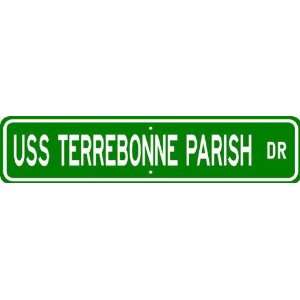  TERREBONNE PARISH LST 1156 Street Sign   Navy Patio, Lawn & Garden