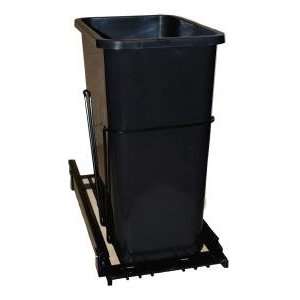  Pull Out Waste Container, 35qt., Black on Black