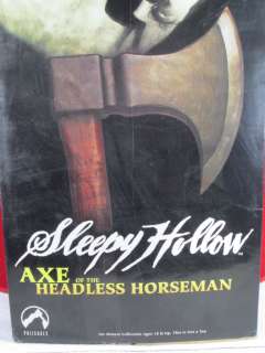 SLEEPY HOLLOW HEADLESS HORSEMAN AX AXE FACTORY X MOVIE REPLICA  