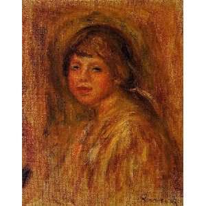   name: Head of a Young Woman 5, by Renoir PierreAuguste Home