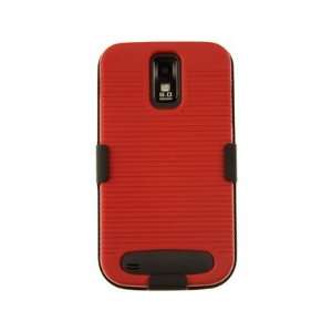  Rubber Coated Face in Plastic Phone Protector Case Cover 