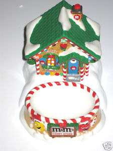 Department 56 M&Ms candy store lighted house & dish  