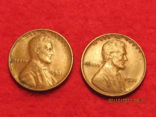 1931 P Lincoln Wheat Cents ~ Solid Coin ~  