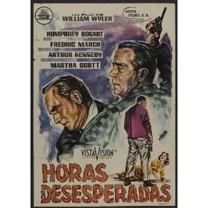  The Desperate Hours (1955) 27 x 40 Movie Poster Swedish 