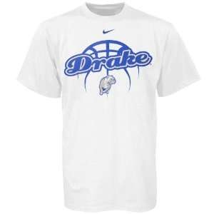  Nike Drake Bulldogs White Basketball T shirt: Sports 