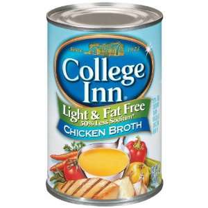 College Inn Chicken Broth Light & Fat Free   24 Pack:  
