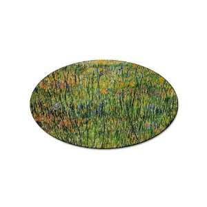  Pasture in Bloom By Vincent Van Gogh Oval Magnet Office 