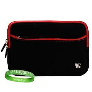  MacBook Sleeve with Extra Pocket *Black with Red Trim* for 